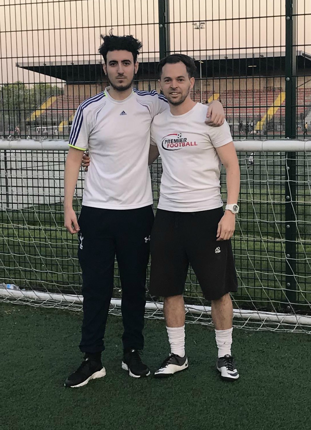 Hakan and Steve Elder after a 121 Coaching session