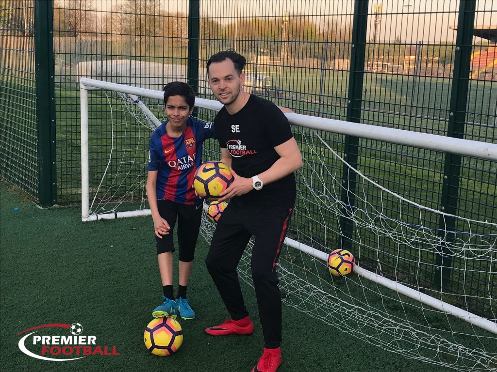Steve Elder with Eesa after training