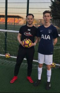 Jack and Steve Elder after training